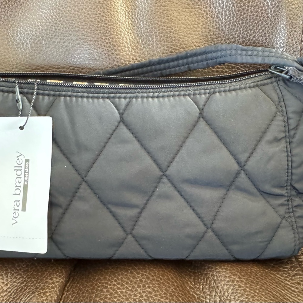 New Vera Bradley Moonless Night Black Ultralight Mini Slouchy Crossbody Bag
